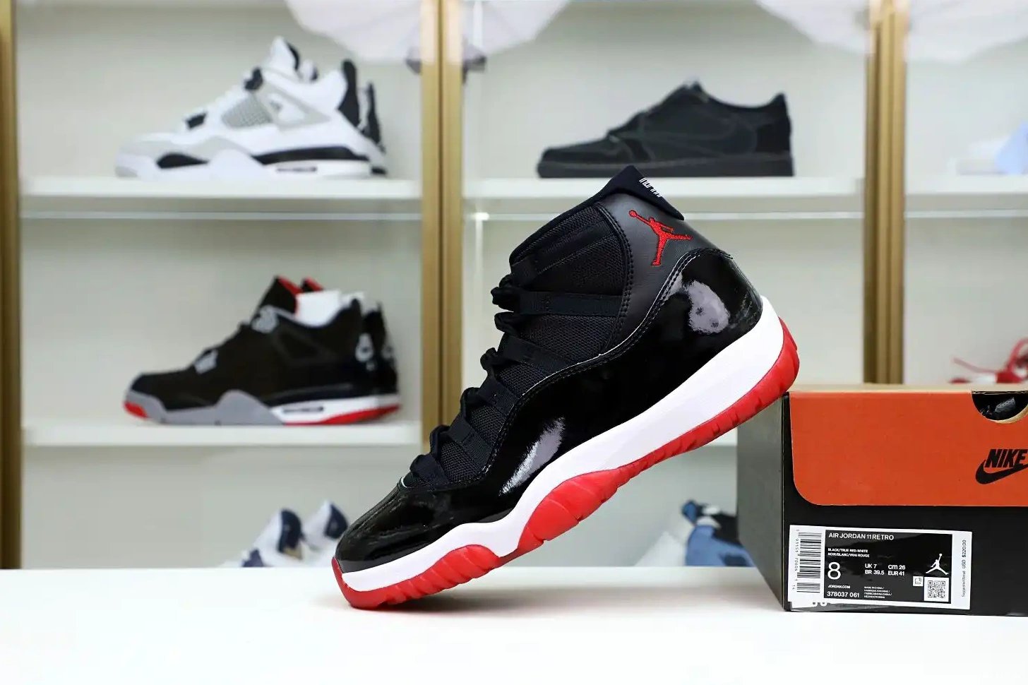 RETRO AIR JORDAN 2019 Kimikick 'BRED' 11 0419